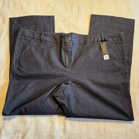 Lane Bryant women's size 28R BlueThe Sophie straight fit bootcut dress pants NWT - Picture 3 of 11